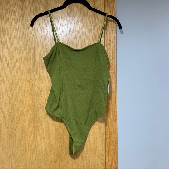 Open Edit Olive Color Bodysuit - Size Small - Picture 1 of 7